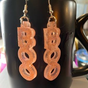 Boo resin earrings